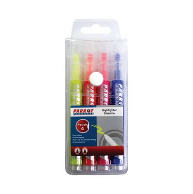 Parrot Highlighter - Slimline 4 Pack