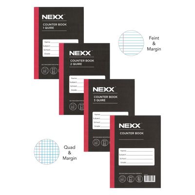 Nexx A4 Hard Cover Counter Books