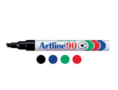 Artline - Chisel Point Permanent Marker - EK90 - 2-5mm Tip