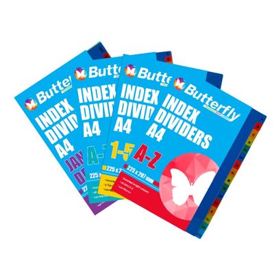 Butterfly A4 PVC Dividers
