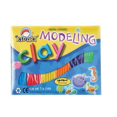 Kid Art Modelling Clay - 100g - 6 Colours