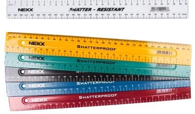 Nexx 30cm Shatterproof Rulers