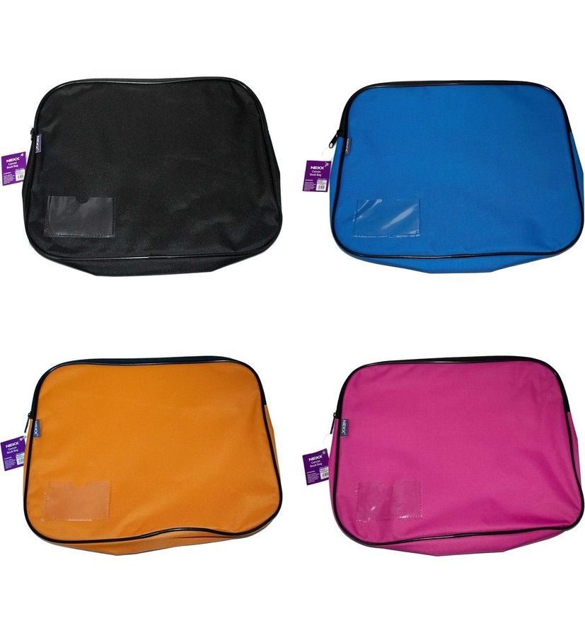 Nexx Canvas Gusset Book Bags - 37 x 29 x 5cm
