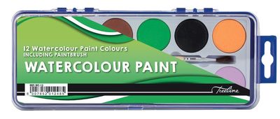 Treeline Water Colour Paint Set - 12 Colours