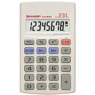 Sharp EL231L Basic 8 Digit Calculator