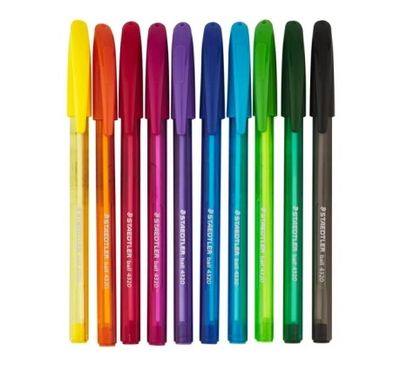 Staedtler Colour Ballpoint Pens - 10 Colours