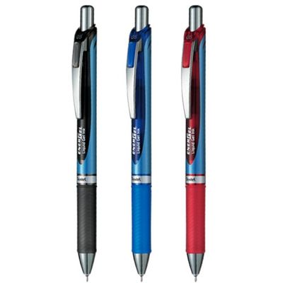 Pentel Energel Retractable Pen - 0,5mm Needle Tip Retractable Gel Roller Pen - BLN75