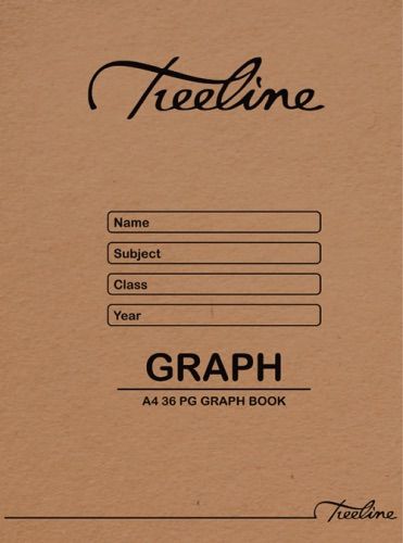 Treeline A4 Graph Book - 36 Page