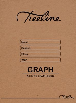 Treeline A4 Graph Book - 36 Page