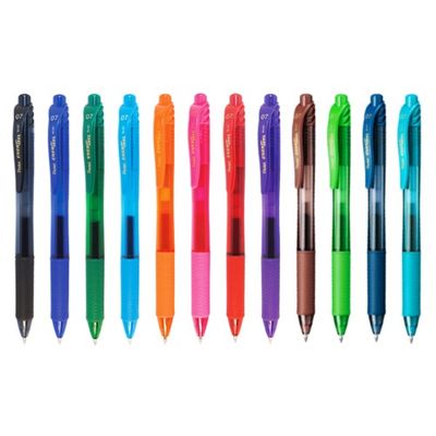 Pentel Energel Pen - 0,7mm Metal Tip Retractable Gel Roller Pen - BL107