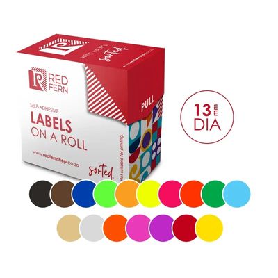 Redfern Round Colour Code Rolls - 13mm (C13)