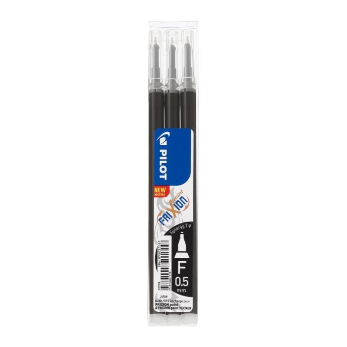 Pilot Frixion Clicker Pen - 0,5mm - Refills (Pack of 3)