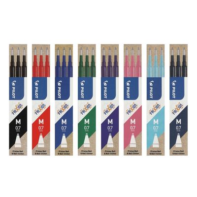 Pilot Frixion Clicker Pen - 0,7mm - Refills (Pack of 3)