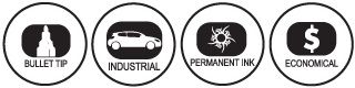 Permanent Marker - 100 (Bullet Point)
