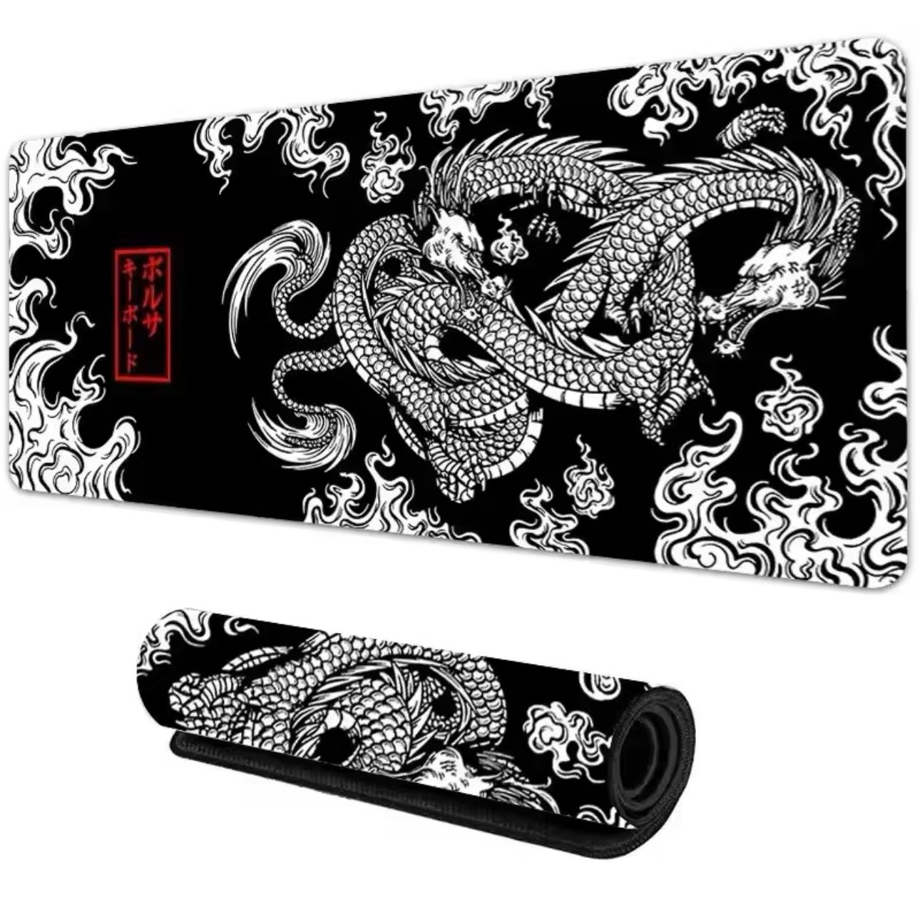 Japanese Dragon Large Gaming Mousepad
