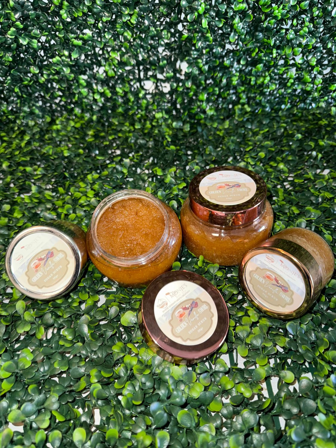 Golden Vanilla Swirl Sugar Scrub