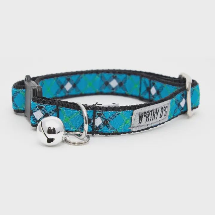 Bias Plaid Cat Collar
