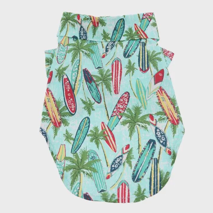 Surfboards and Palms Camp Shirt