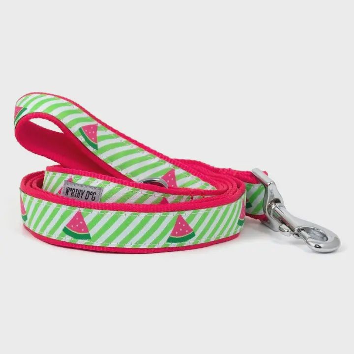 Green Stripe Watermelon Lead, Size: SM