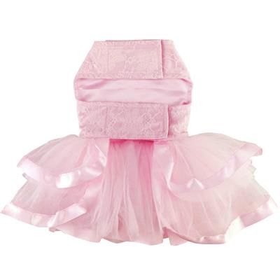 Lace and Ruffles Dog Dress W/Leash