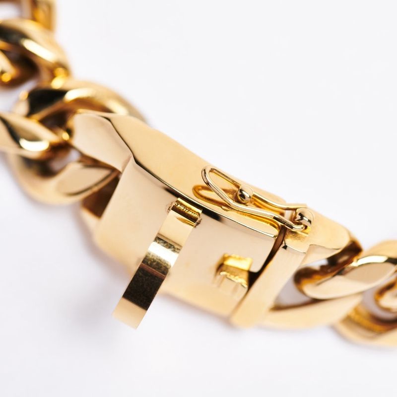 Cuban Link Gold Chain Dog Collar