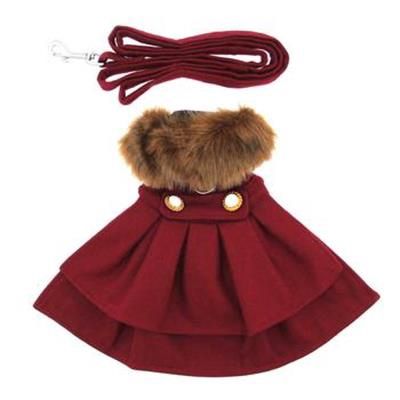 Wool Fur Trimmed Harness Coat