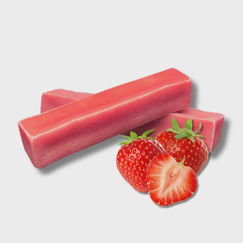 Fruit Flavored Yak Chews, Flavor: Strawberry, Size: Large