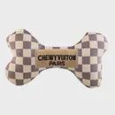 Chewy Vuiton Bone Toy, Colour: Checker, Size: SM