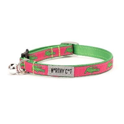 Alligators Cat Collar, Color: Pink