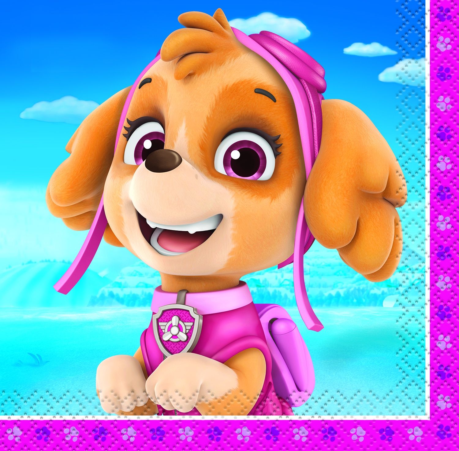 PAW PATROL GIRL 16  Beverage Napkins