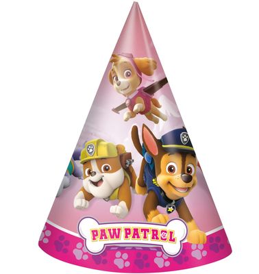 PAW PATROL GIRL 8  Party Hats