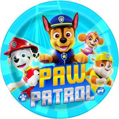 PAW PATROL BOY 8  9&quot; Plates