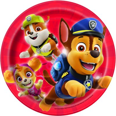 PAW PATROL BOY 8  7&quot; Plates