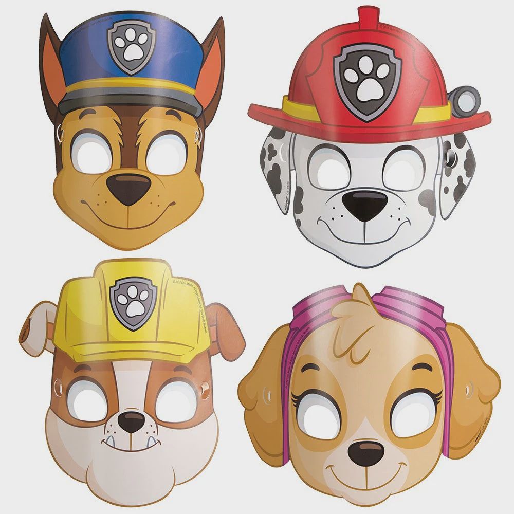 PAW PATROL BOY 8  Party Masks