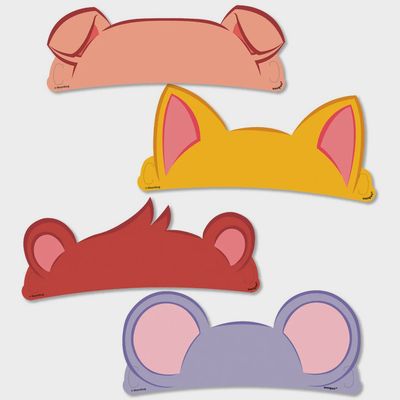 COCOMELON 4  Paper Elastic Headbands