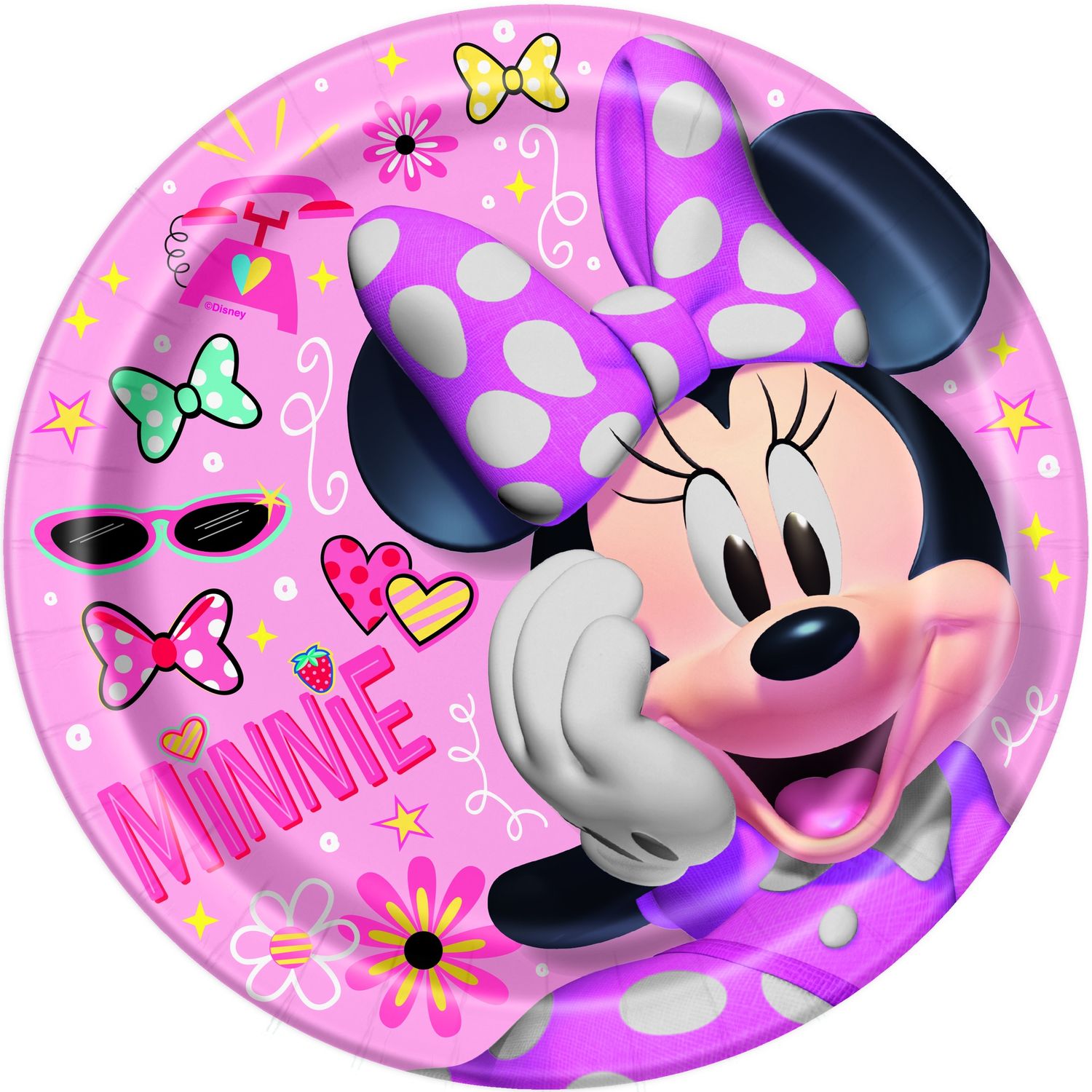 MINNIE MOUSE 8  7&quot; Plates