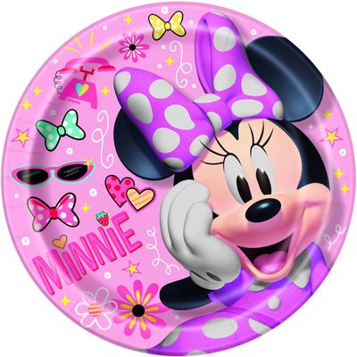 MINNIE MOUSE 8  7&quot; Plates