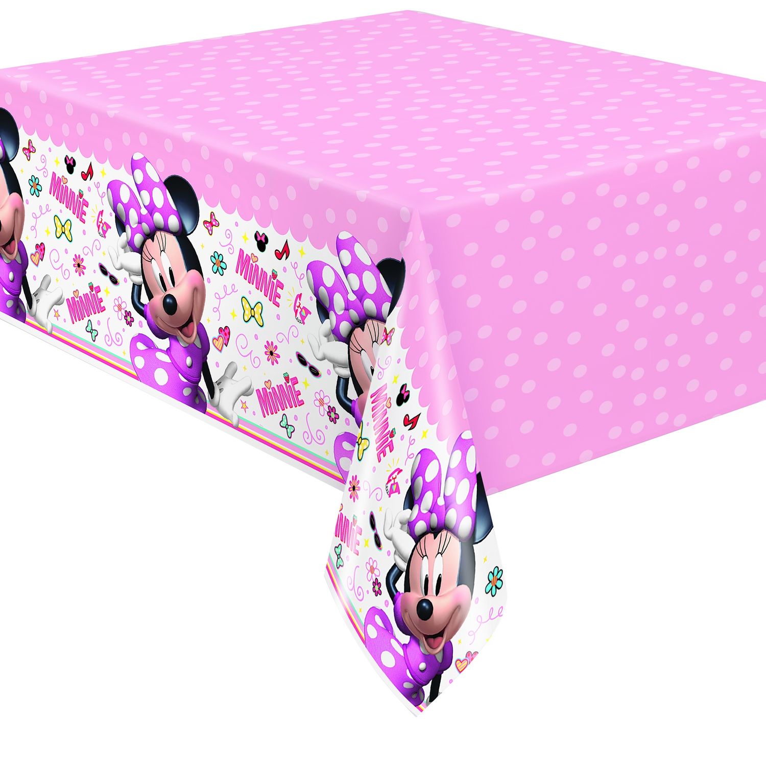 MINNIE MOUSE 1  Plastic Tablecover 54&quot; x 84&quot;