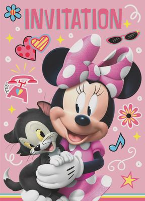 MINNIE MOUSE 8 Invitations
