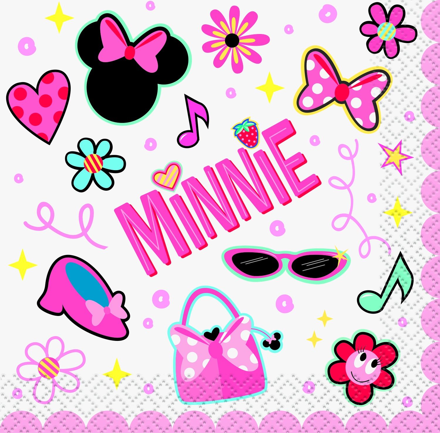 MINNIE MOUSE 16  Beverage Napkins
