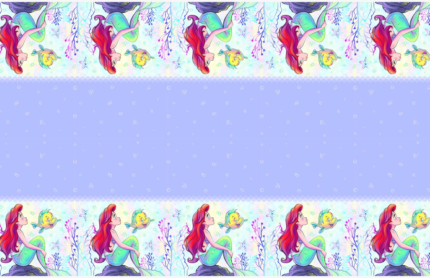 THE LITTLE MERMAID1  Plastic Tablecover 54&quot; x 84&quot;
