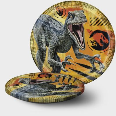 JURASSIC WORLD 8  9&quot; Plates