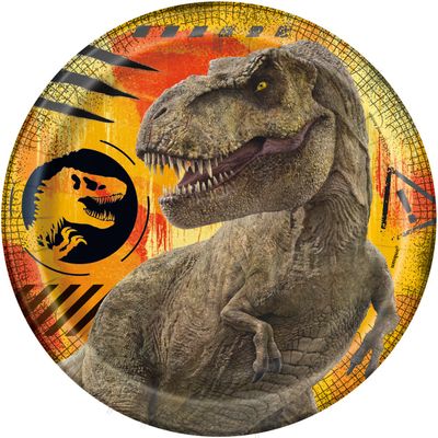 JURASSIC WORLD 8  7&quot; Plates