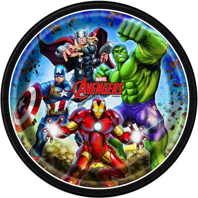 AVENGERS 8  9&quot; Plates