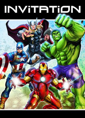 AVENGERS 8  Invitations