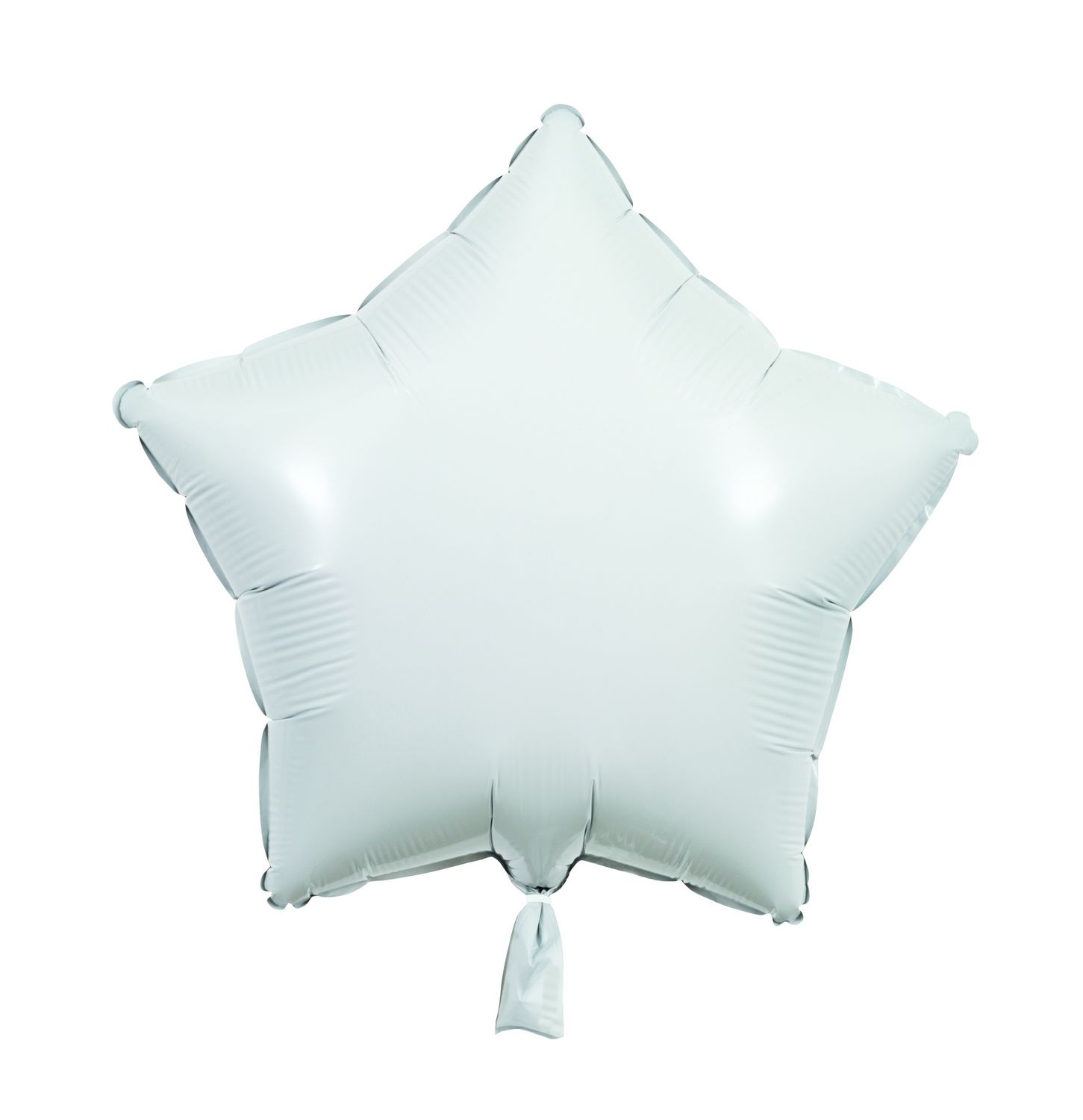 18&quot; Matte White Star Shaped Balloon (Helium)