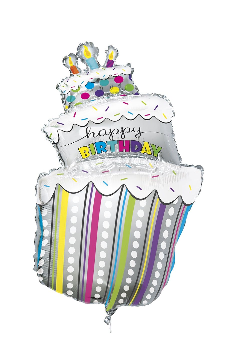 40&quot; Polka Dots Birthday Cake Balloon