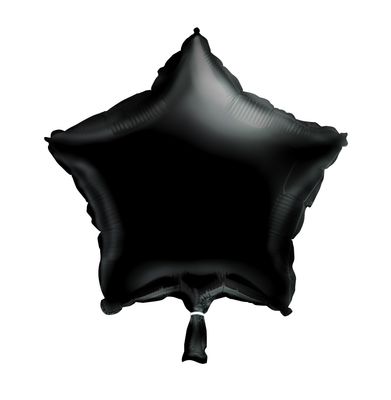18&quot; Black Star Shaped Balloon (Helium)