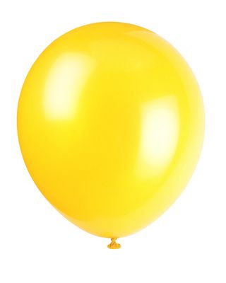 10pcs 12&quot; Sunburst Yellow  Balloons (Helium)