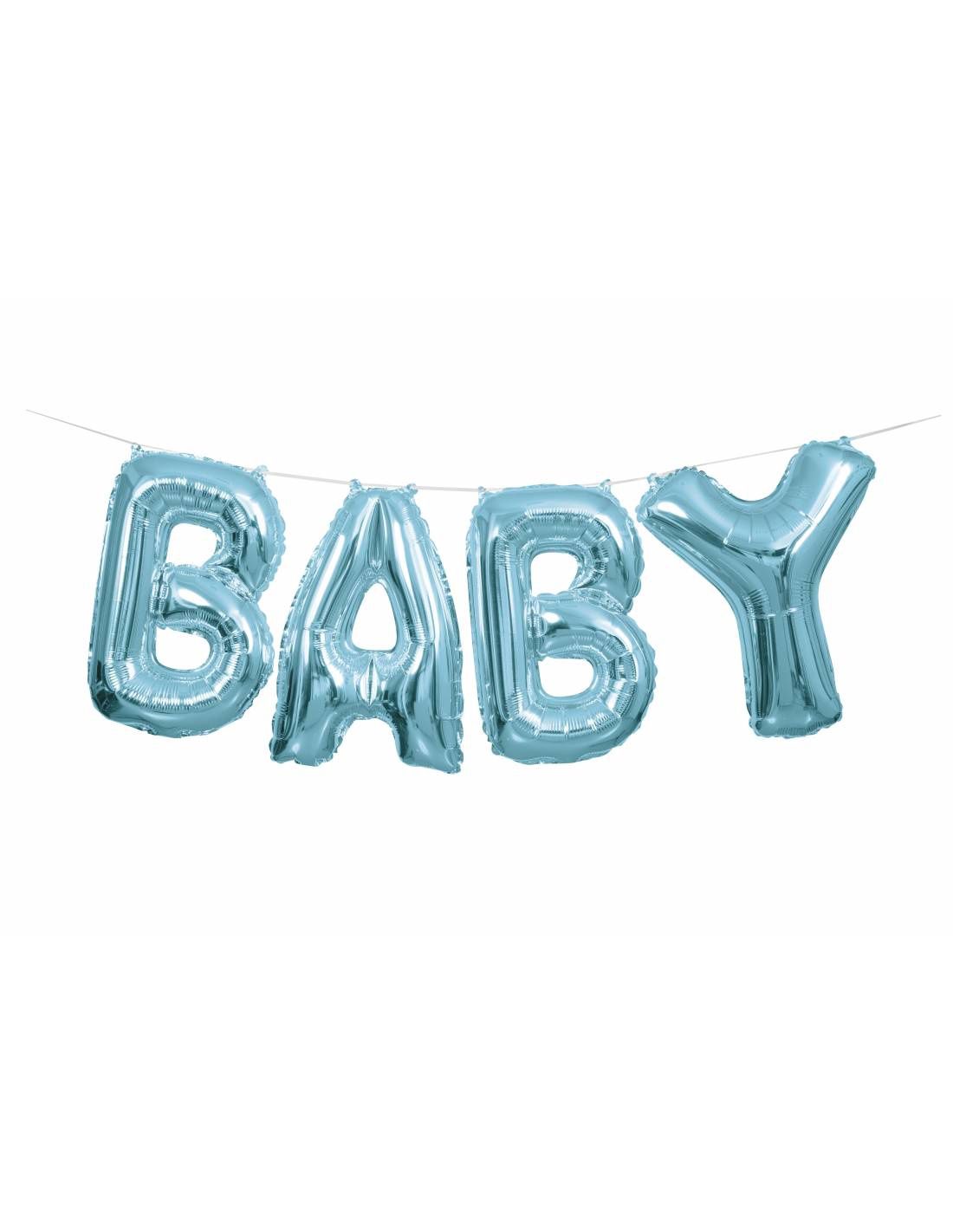 14&quot; &quot;BABY&quot; Foil Letter Balloons BLUE (Air Only)